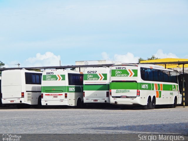 Cia. São Geraldo de Viação 14875 na cidade de Aracaju, Sergipe, Brasil, por Sergio Marques . ID da foto: 3862595.