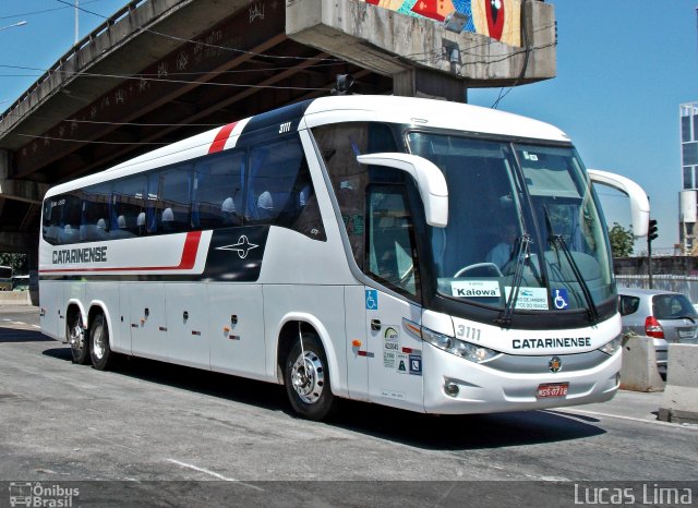 Auto Viação Catarinense 3111 na cidade de Rio de Janeiro, Rio de Janeiro, Brasil, por Lucas Lima. Número da foto: #3863546.