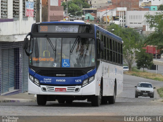 Capital do Agreste Transporte Urbano 1475 na cidade de Caruaru, Pernambuco, Brasil, por Luiz Carlos de Santana. Número da foto: #3862189.