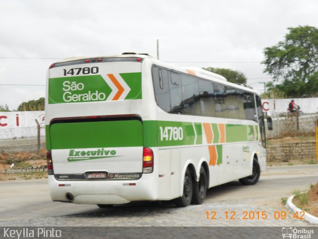 Cia. São Geraldo de Viação 14780 na cidade de Natal, Rio Grande do Norte, Brasil, por Keylla Pinto. ID da foto: 3861307.