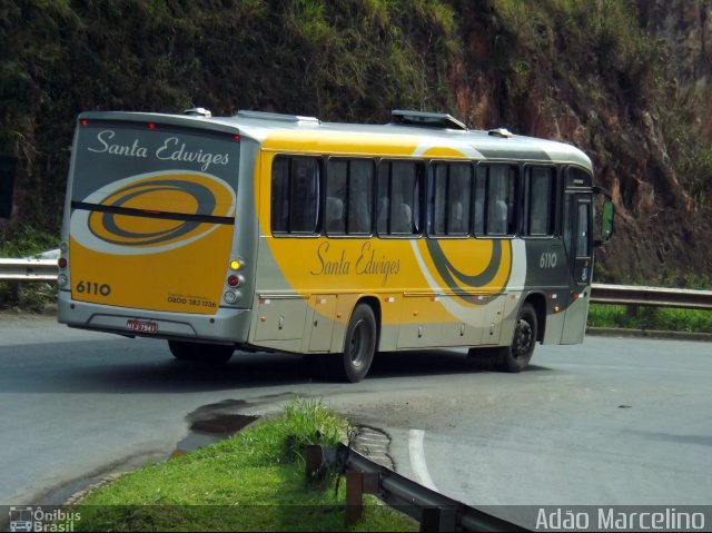 Viação Santa Edwiges 6110 na cidade de Belo Horizonte, Minas Gerais, Brasil, por Adão Raimundo Marcelino. Número da foto: #3863190.
