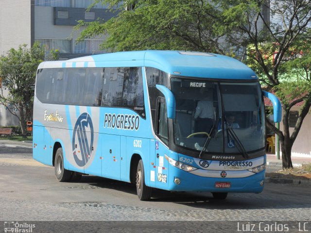 Auto Viação Progresso 6202 na cidade de Caruaru, Pernambuco, Brasil, por Luiz Carlos de Santana. Número da foto: #3862182.