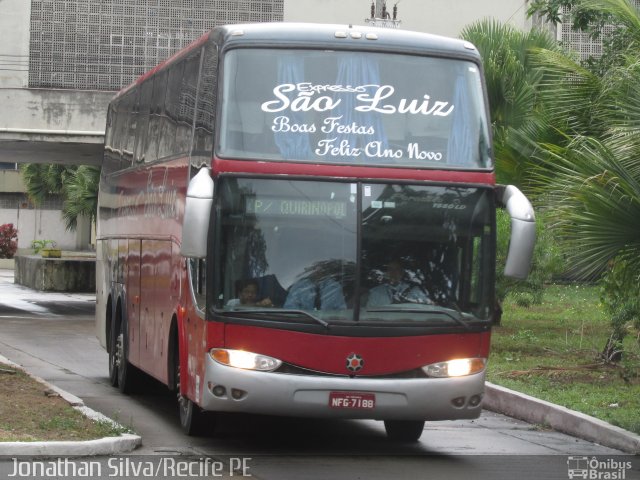 Expresso São Luiz 6920 na cidade de Recife, Pernambuco, Brasil, por Jonathan Silva. ID da foto: 3865404.