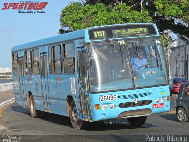 Viação Gonçalves 26-036 na cidade de São Luís, Maranhão, Brasil, por Patrick Ribeiro. ID da foto: 3864944.