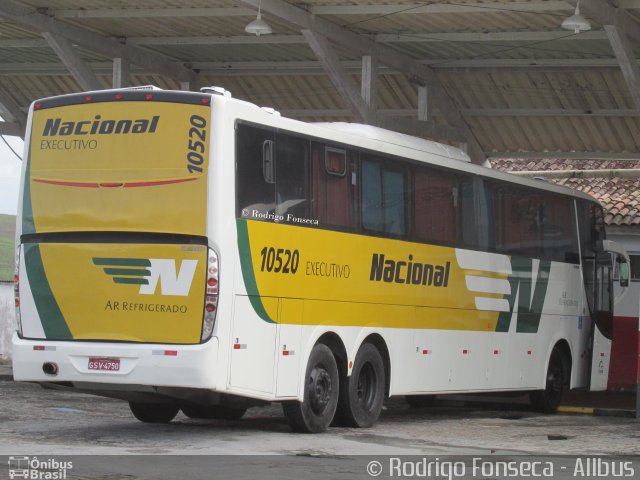 Viação Nacional 10520 na cidade de Messias, Alagoas, Brasil, por Rodrigo Fonseca. Número da foto: #3865305.