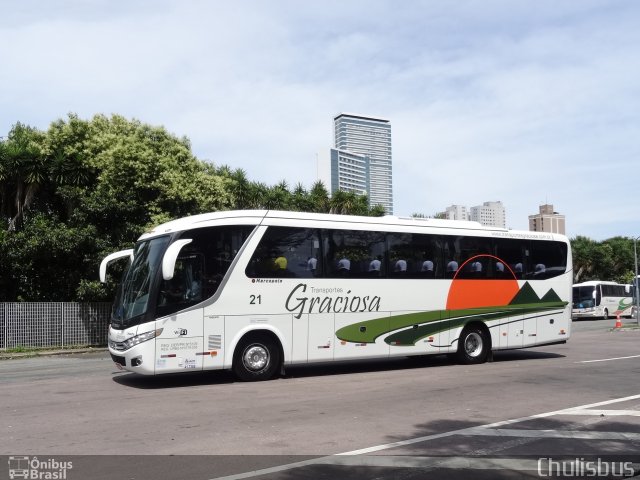 Transportes Graciosa 21 na cidade de Curitiba, Paraná, Brasil, por Paulo Roberto Chulis. ID da foto: 3866198.