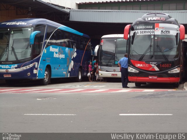 Lirabus 14087 na cidade de Sorocaba, São Paulo, Brasil, por Weslley Kelvin Batista. ID da foto: 3865271.