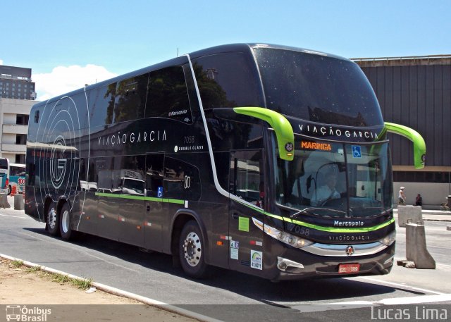 Viação Garcia 7058 na cidade de Rio de Janeiro, Rio de Janeiro, Brasil, por Lucas Lima. Número da foto: #3864952.