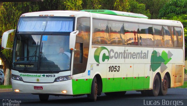 Viação Continental de Transportes 1053 na cidade de Araxá, Minas Gerais, Brasil, por Lucas Borges . ID da foto: 3864672.