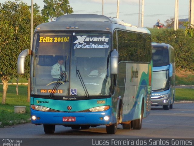 Viação Xavante 2850 na cidade de Palmas, Tocantins, Brasil, por Lucas Ferreira dos Santos Gomes. Número da foto: #3867398.