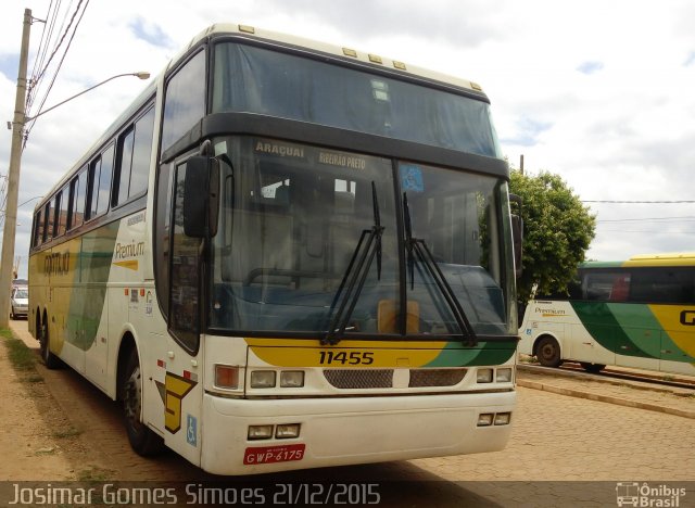 Empresa Gontijo de Transportes 11455 na cidade de Minas Novas, Minas Gerais, Brasil, por Josimar Gomes Simoes. Número da foto: #3867963.
