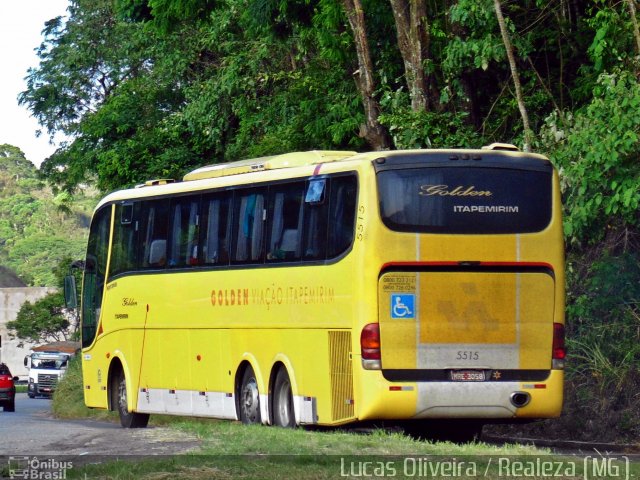 Viação Itapemirim 5515 na cidade de Manhuaçu, Minas Gerais, Brasil, por Lucas Oliveira. ID da foto: 3866941.