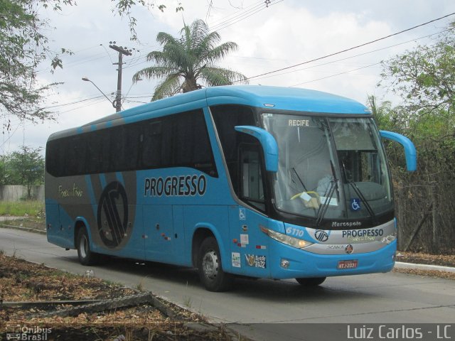 Auto Viação Progresso 6110 na cidade de Recife, Pernambuco, Brasil, por Luiz Carlos de Santana. ID da foto: 3867209.