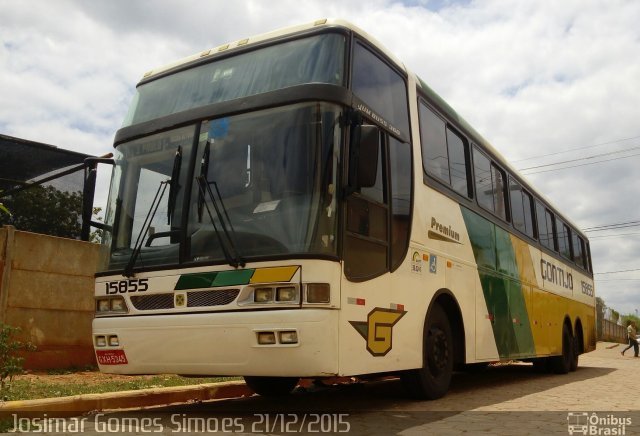 Empresa Gontijo de Transportes 15855 na cidade de Minas Novas, Minas Gerais, Brasil, por Josimar Gomes Simoes. ID da foto: 3867974.