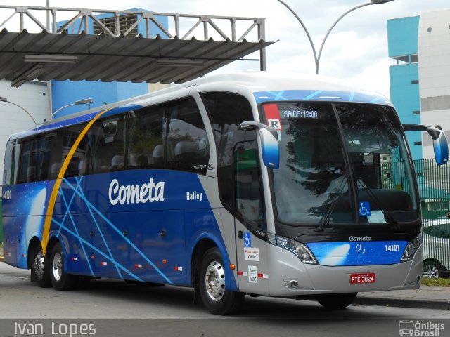 Viação Cometa 14101 na cidade de São Paulo, São Paulo, Brasil, por Ivan da Silva Lopes. Número da foto: #3868344.