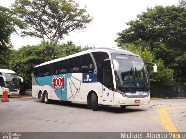 Auto Viação 1001 RJ 108.1087 na cidade de São Paulo, São Paulo, Brasil, por Michael  Alberto Vieira. Número da foto: #3867369.
