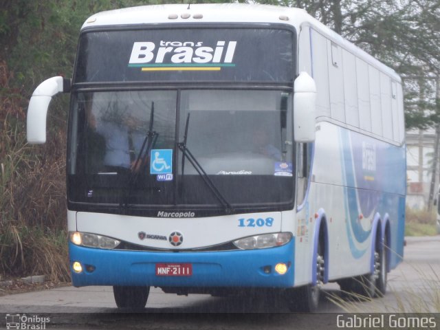 Trans Brasil > TCB - Transporte Coletivo Brasil 1208 na cidade de Recife, Pernambuco, Brasil, por Gabriel  Gomes. ID da foto: 3869865.