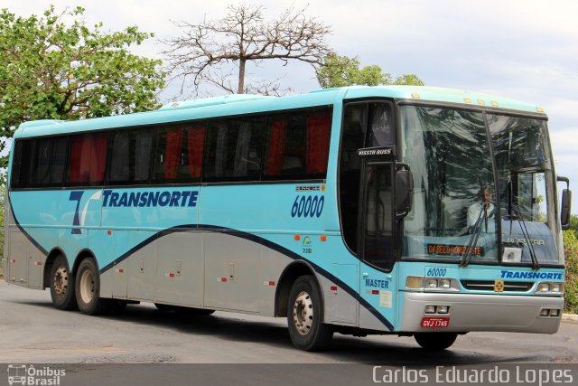 Transnorte - Transporte e Turismo Norte de Minas 60000 na cidade de Montes Claros, Minas Gerais, Brasil, por Carlos Eduardo Lopes. Número da foto: #3871256.