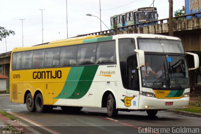 Empresa Gontijo de Transportes 12185 na cidade de Vitória, Espírito Santo, Brasil, por Guilherme Goldman. ID da foto: 3871064.