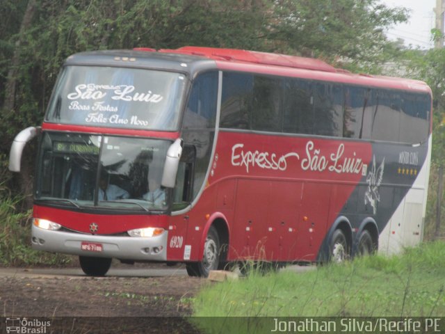 Expresso São Luiz 6920 na cidade de Recife, Pernambuco, Brasil, por Jonathan Silva. ID da foto: 3869670.