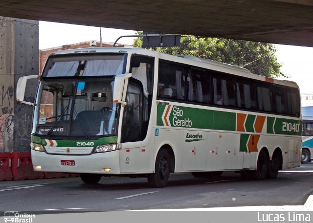 Cia. São Geraldo de Viação 21040 na cidade de Rio de Janeiro, Rio de Janeiro, Brasil, por Lucas Lima. Número da foto: #3869977.