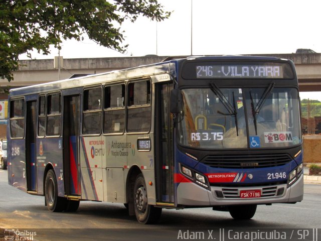 Viação Osasco 21.946 na cidade de Carapicuíba, São Paulo, Brasil, por Adam Xavier Rodrigues Lima. Número da foto: #3872594.