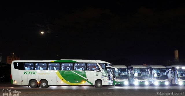 Verde Transportes 2527 na cidade de Cuiabá, Mato Grosso, Brasil, por Eduardo Benetti . ID da foto: 3874245.