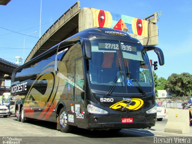 Expresso Nordeste 5260 na cidade de Rio de Janeiro, Rio de Janeiro, Brasil, por Renan Vieira. Número da foto: #3873670.