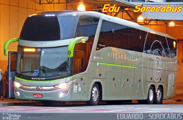 Viação Garcia 7067 na cidade de Sorocaba, São Paulo, Brasil, por EDUARDO - SOROCABUS. Número da foto: #3872101.