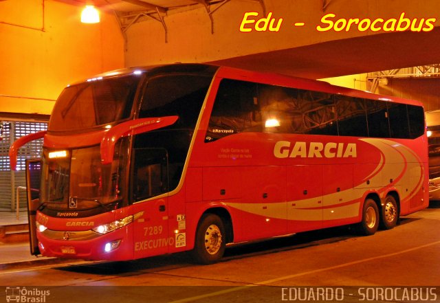 Viação Garcia 7289 na cidade de Sorocaba, São Paulo, Brasil, por EDUARDO - SOROCABUS. Número da foto: #3872104.