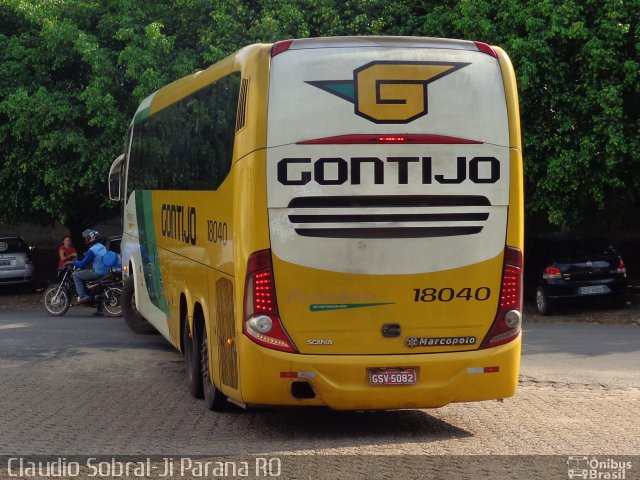 Empresa Gontijo de Transportes 18040 na cidade de Ji-Paraná, Rondônia, Brasil, por Claudio Aparecido de Deus Sobral. ID da foto: 3874544.