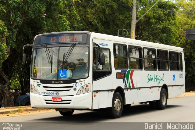 Transportes Urbanos São Miguel de Ilhéus 1013 na cidade de Ilhéus, Bahia, Brasil, por Daniel  Machado. Número da foto: #3876128.