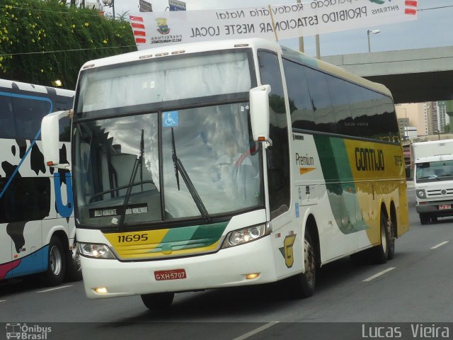 Empresa Gontijo de Transportes 11695 na cidade de Belo Horizonte, Minas Gerais, Brasil, por Lucas Vieira. ID da foto: 3876489.