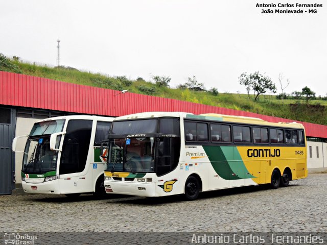 Empresa Gontijo de Transportes 11485 na cidade de João Monlevade, Minas Gerais, Brasil, por Antonio Carlos Fernandes. ID da foto: 3875176.