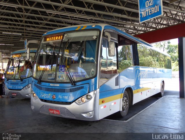 Viação Nossa Senhora do Amparo RJ 186.113 na cidade de Maricá, Rio de Janeiro, Brasil, por Lucas Lima. Número da foto: #3877164.