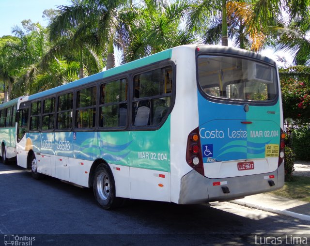 Costa Leste Maricá Transportadora Turística MAR 02.004 na cidade de Maricá, Rio de Janeiro, Brasil, por Lucas Lima. ID da foto: 3877199.