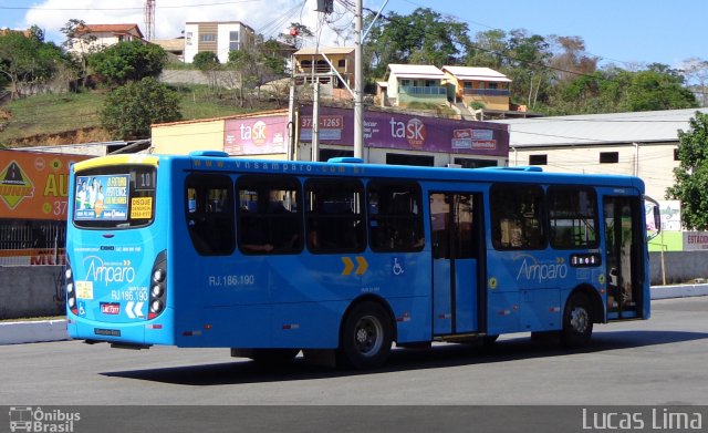 Viação Nossa Senhora do Amparo RJ 186.190 na cidade de Maricá, Rio de Janeiro, Brasil, por Lucas Lima. ID da foto: 3877158.