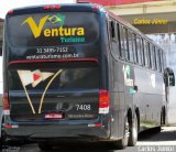 Ventura Turismo 7408 na cidade de Caldas Novas, Goiás, Brasil, por Carlos Júnior. ID da foto: :id.