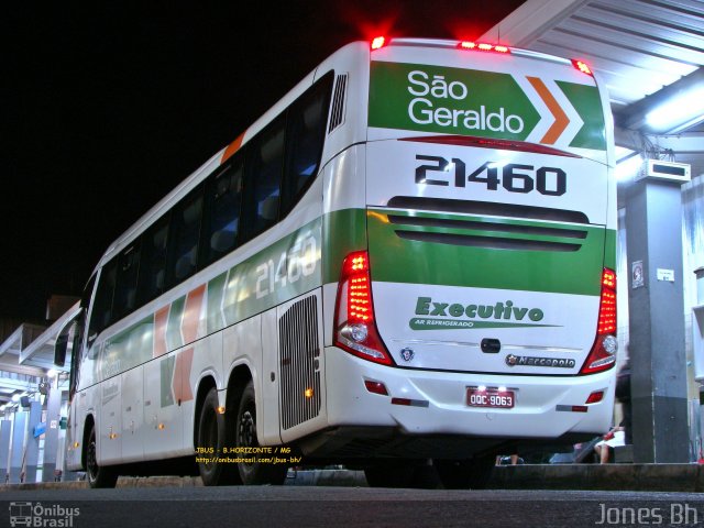 Cia. São Geraldo de Viação 21460 na cidade de Belo Horizonte, Minas Gerais, Brasil, por Jones Bh. ID da foto: 3879319.