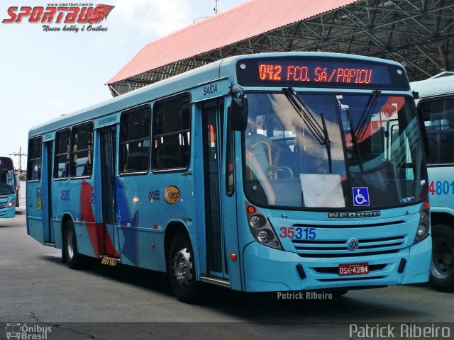 Rota Sol > Vega Transporte Urbano 35315 na cidade de Fortaleza, Ceará, Brasil, por Patrick Ribeiro. Número da foto: #3878676.