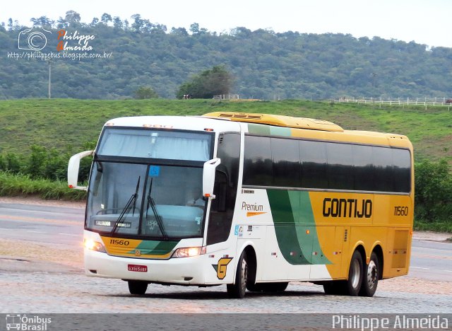 Empresa Gontijo de Transportes 11560 na cidade de João Monlevade, Minas Gerais, Brasil, por Philippe Almeida. ID da foto: 3879374.