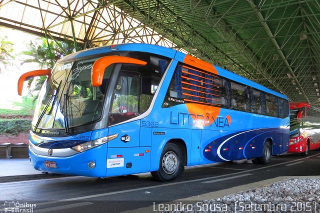 Litorânea Transportes Coletivos 5362 na cidade de Guarulhos, São Paulo, Brasil, por [Leandro Sousa]. Número da foto: #3878626.