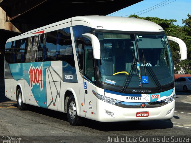 Auto Viação 1001 RJ 108.738 na cidade de Rio de Janeiro, Rio de Janeiro, Brasil, por André Luiz Gomes de Souza. ID da foto: 3879941.