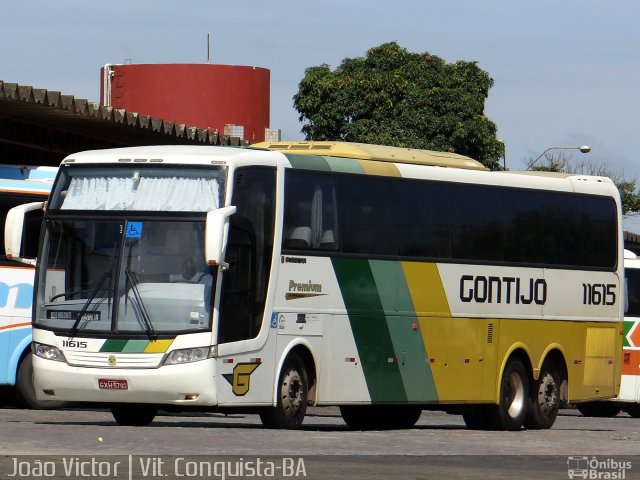 Empresa Gontijo de Transportes 11615 na cidade de Vitória da Conquista, Bahia, Brasil, por João Victor. ID da foto: 3815320.