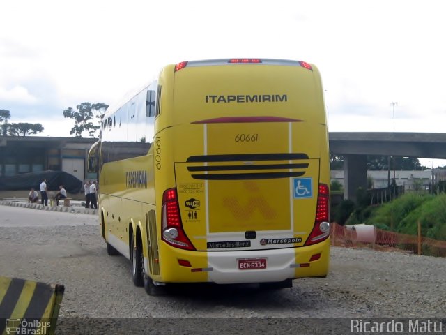 Viação Itapemirim 60661 na cidade de Curitiba, Paraná, Brasil, por Ricardo Matu. ID da foto: 3816120.