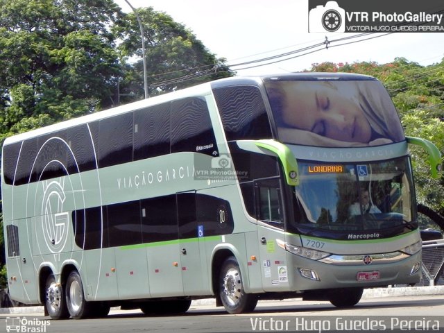 Viação Garcia 7207 na cidade de Maringá, Paraná, Brasil, por Victor Hugo Guedes Pereira. Número da foto: #3816255.