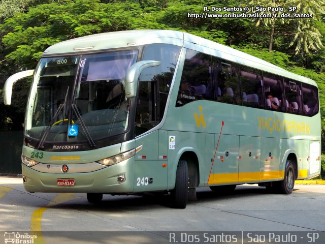 Viação Itapemirim 243 na cidade de São Paulo, São Paulo, Brasil, por Rafael Santos. ID da foto: 3882029.