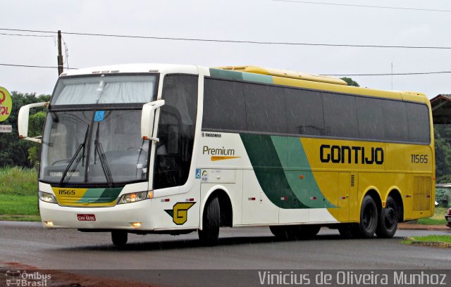 Empresa Gontijo de Transportes 11565 na cidade de Foz do Iguaçu, Paraná, Brasil, por Vinicius de Oliveira Munhoz. ID da foto: 3882713.