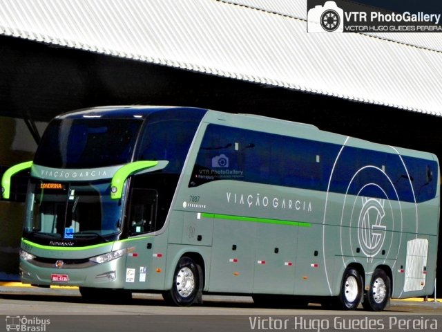 Viação Garcia 7887 na cidade de Maringá, Paraná, Brasil, por Victor Hugo Guedes Pereira. Número da foto: #3882460.