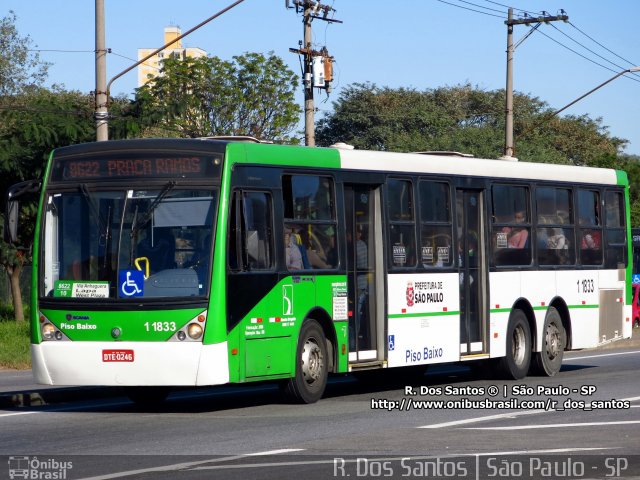 Viação Santa Brígida 1 1833 na cidade de São Paulo, São Paulo, Brasil, por Rafael Santos. ID da foto: 3882025.